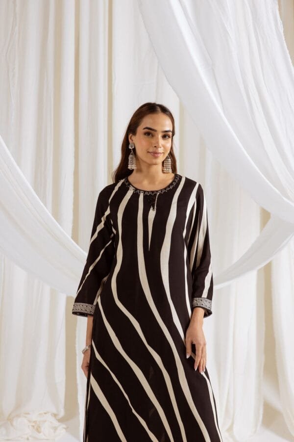 German Rayon A-Line Kurta Set
