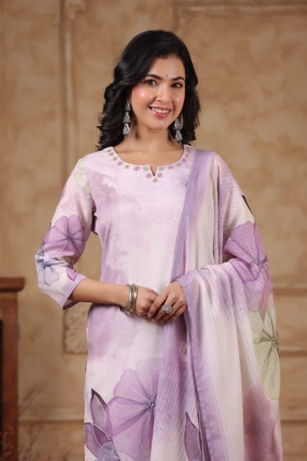 Linen 3PC Set with Digital Print