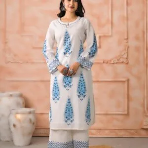 Mal Cotton 2PC Set with Handblock Print