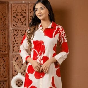 Pure Cotton A-Line Middy Gown