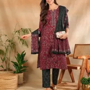 Rayon 3PC Set with Gota Work