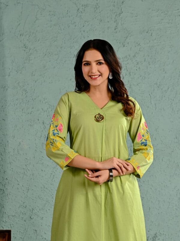 Pure Cotton Co-ord Set with A-Line Kurta