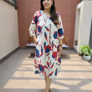 Cotton Flex Kurta Gown with Single Pocket