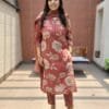 Cotton 3PC Kurti Set with Beads