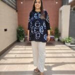 Rayon Crush Tunic with Bobbin Lacing