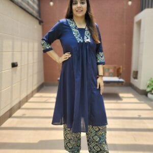 A-Line Cotton Kurta Set