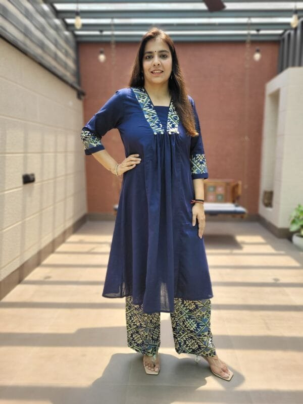 A-Line Cotton Kurta Set