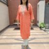 Embroidered Cotton Dobby Kurta