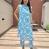 Cotton Slub 2PC Set with Handworked Collar