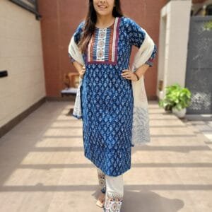 Embroidered Cotton 3PC Set