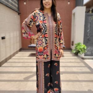 Digital Printed Muslin Co-ord Set