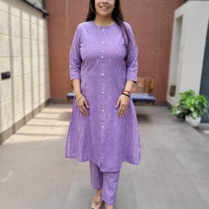 Stylish A-Line Cotton 2pc Set