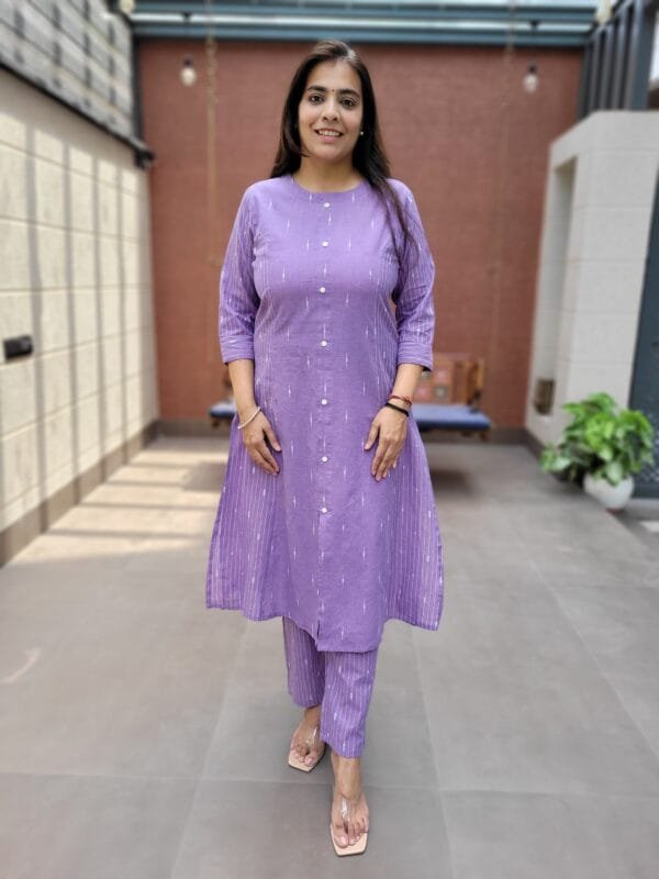 Stylish A-Line Cotton 2pc Set