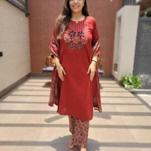Ajrakh Cotton Flex 3PC Set