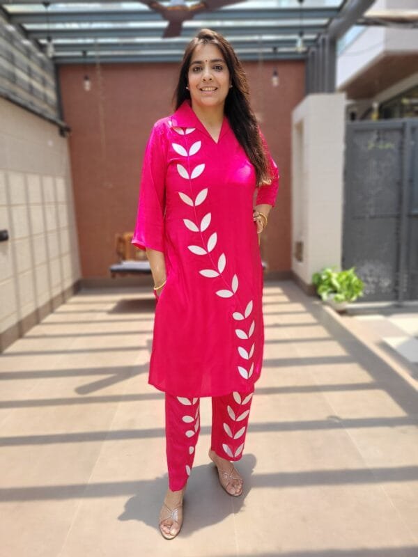 Co-ord Set with Embroidery and Lining