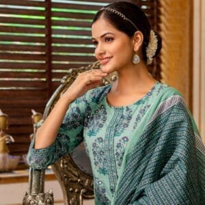 Pure Cotton 3PC Set with Mirror Work