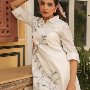 Pure Cotton Embroidered Co-ord Set