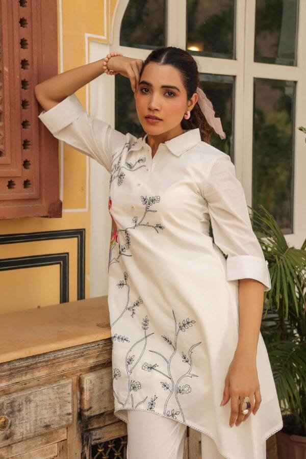 Pure Cotton Embroidered Co-ord Set