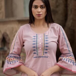 Co-ord Set with Delicate Embroidery