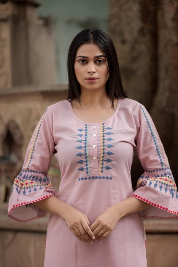 Co-ord Set with Delicate Embroidery