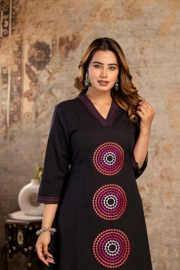 Cotton Flex Embroidered Co-ord Set for Women