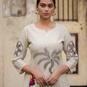 Embroidered Cotton Co-ord Set