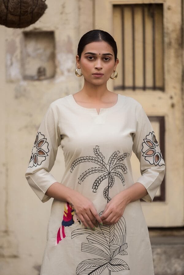 Embroidered Cotton Co-ord Set