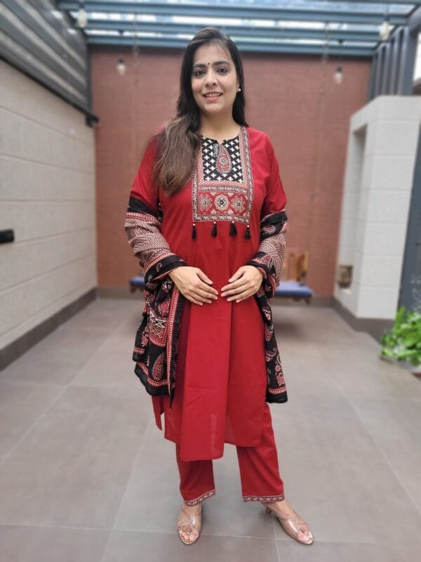 Ajrakh Print 3PC Cotton Set
