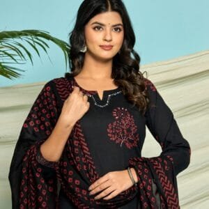 Handblock Printed Cotton Suit Set