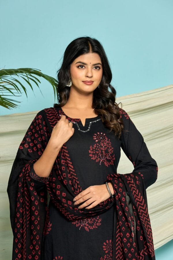 Handblock Printed Cotton Suit Set