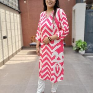 German Rayon Ikkat Kurta