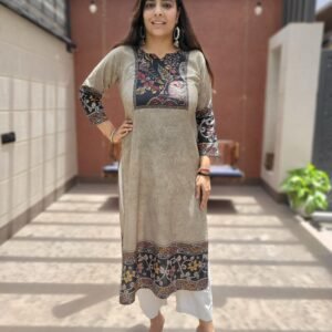 Cotton Kurta with Digital Print