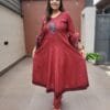 otton Dobby Anarkali 3PC Set
