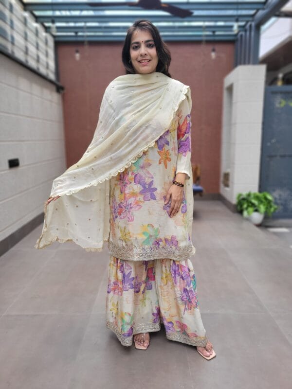 Tissue Digital Sharara Set