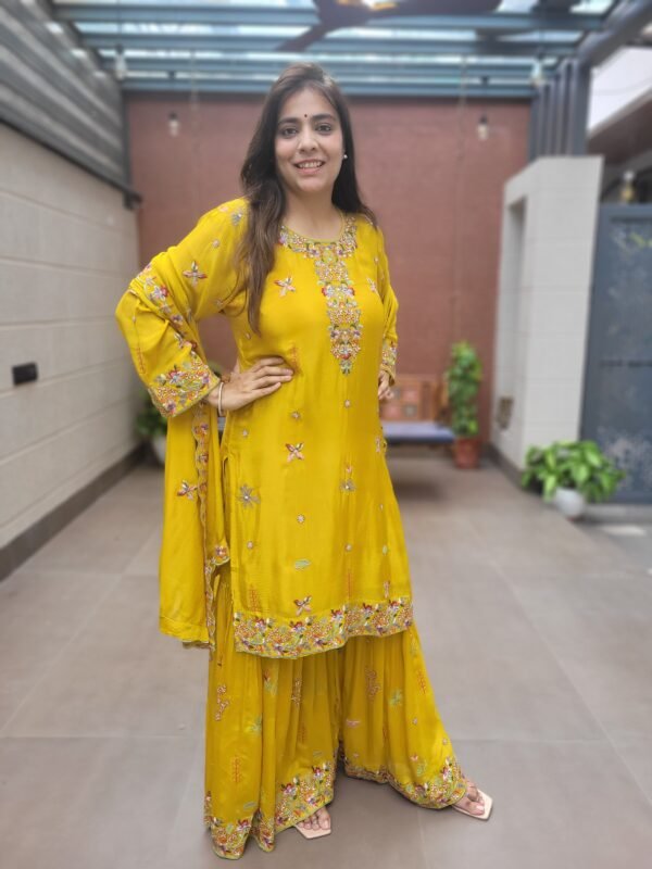 Pure Chinon Sharara Set