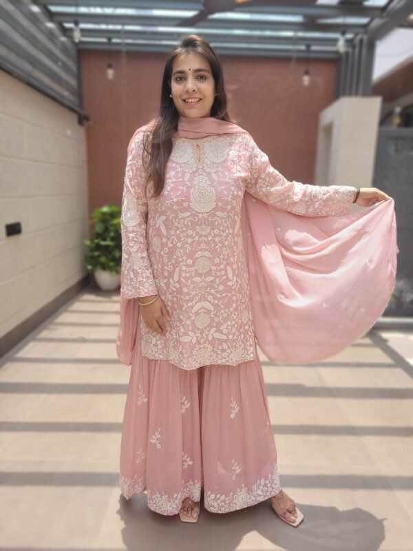 Pure Chinon Sharara Set