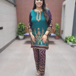 Applique Crepe 2PC Co-Ord Set