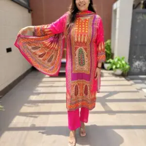 Luxe Muslin 3PC Set with Zari