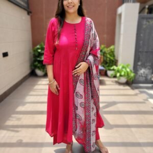 16 Kali Anarkali 3PC Cotton Set