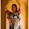 Natural Crepe Poncho Kaftan 2PC