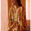 Natural Crepe Poncho Kaftan 2PC