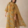 Cotton 3PC Set with Embroidered Yoke