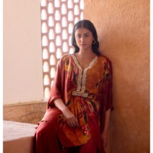 repe Poncho Kaftan Set