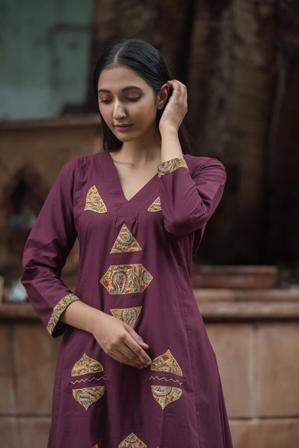 A-Line Cotton Kurta Set