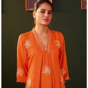 Muslin A-Line Kurta Set