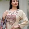 Embroidered Cotton Kurta Set