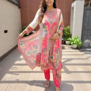 A-Line Crepe 3PC Suit Set