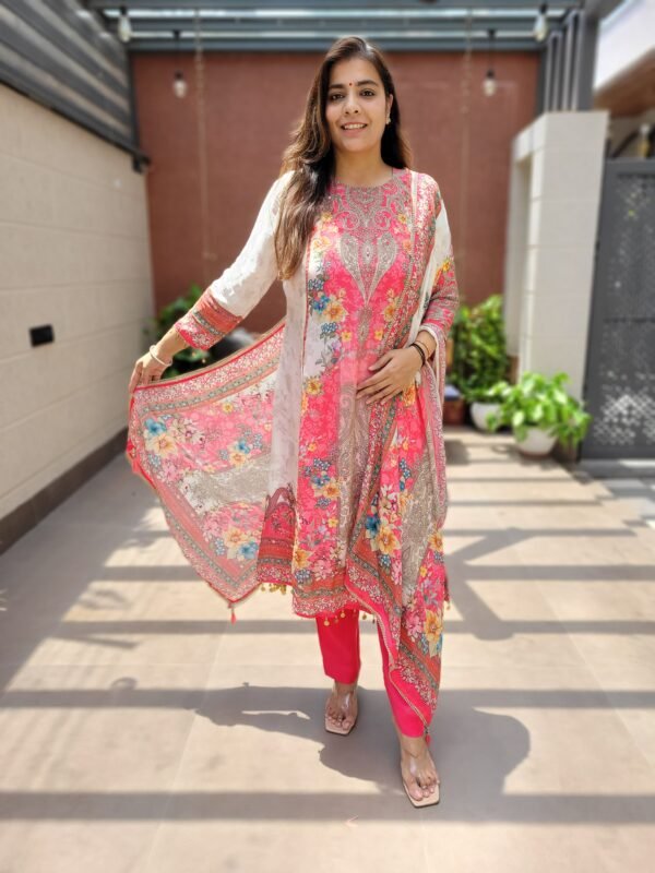 A-Line Crepe 3PC Suit Set