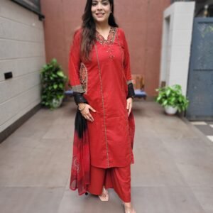 Cotton 3PC Set with Embroidery