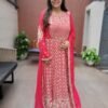 Pure Chinon Anarkali Gown Set